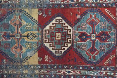 Antique Kazak Rug 44 x 93