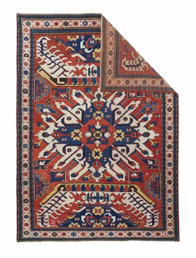Antique Kazak Rug 5 0 x 7 1 
