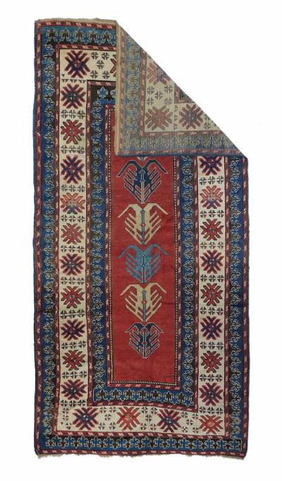Antique Kazak Rug 5 2 x 10 1 