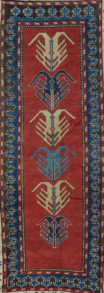 Antique Kazak Rug 5 2 x 10 1 