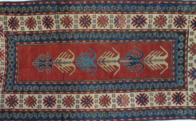 Antique Kazak Rug 5 2 x 10 1 