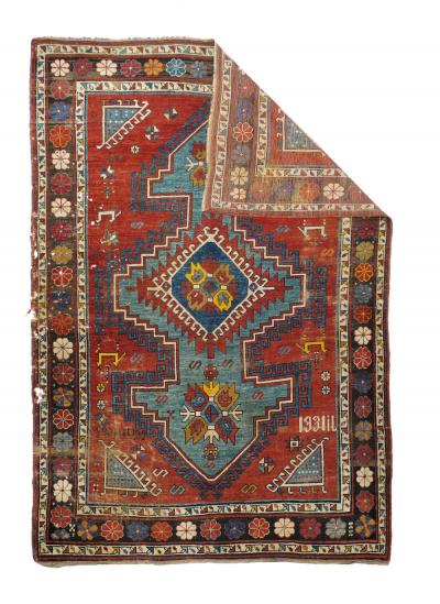 Antique Kazak Rug 5 4 x 8 1 