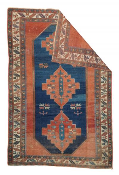 Antique Kazak Rug 5 8 x 8 6 