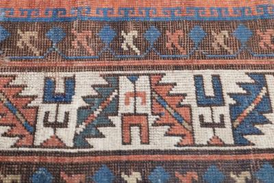 Antique Kazak Rug 5 8 x 8 6 