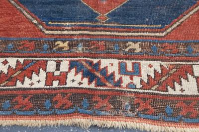 Antique Kazak Rug 5 8 x 8 6 