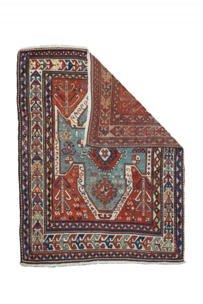Antique Kazak Rug 52 x 67