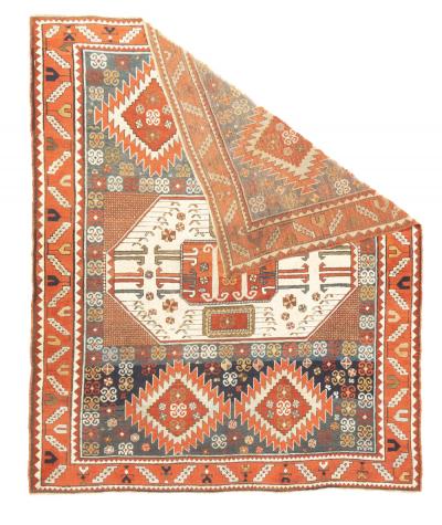 Antique Kazak Rug 6 8 x 7 11 