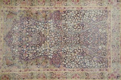 Antique Kerman Rug 4 3 x 6 6 