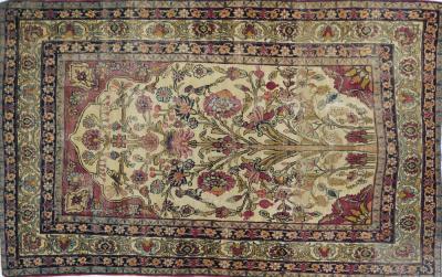 Antique Kerman Rug 4 6 x 7 0 