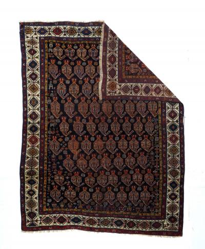 Antique Khamseh Rug 5 9 x 7 5 