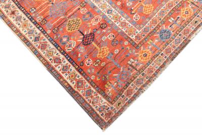 Antique Khamseh Rug 64 x 159