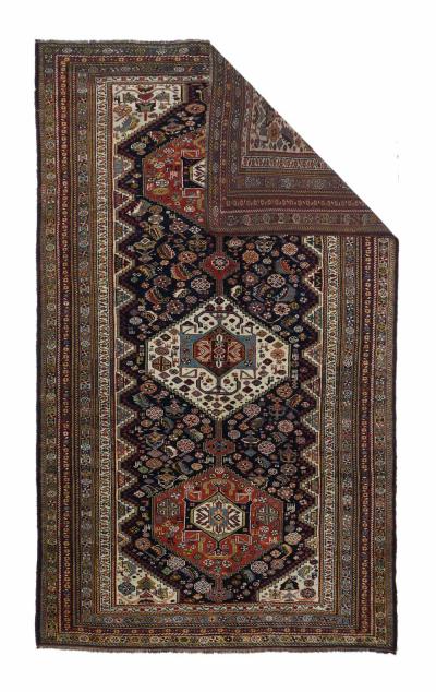 Antique Khamseh Tribal Rug 58 x 93