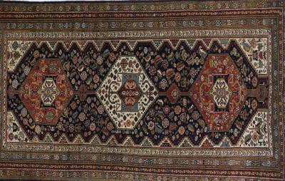 Antique Khamseh Tribal Rug 58 x 93