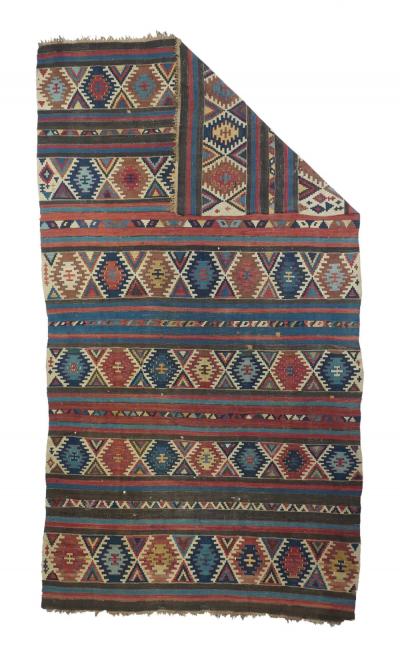 Antique Kilim Rug 5 9 x 10 5 