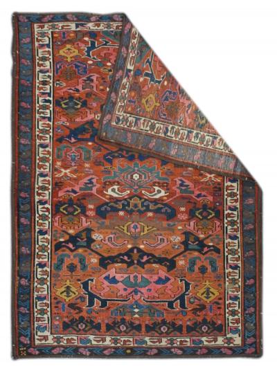 Antique Kuba Bijov Rug 3 10 x 5 3 