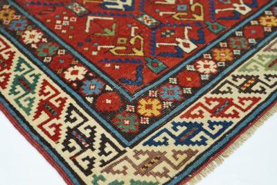 Antique Kuba Rug 3 1 x 3 10 