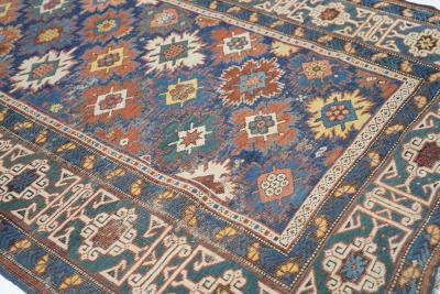 Antique Kuba Rug 3 4 x 11 10 