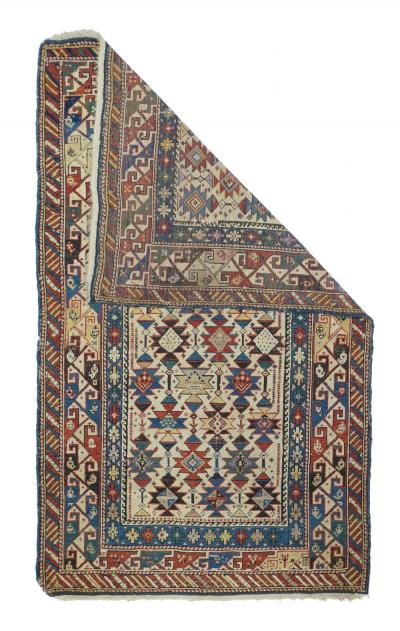 Antique Kuba Rug 3 5 x 5 9 