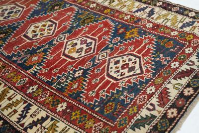 Antique Kuba Rug 3 8 x 5 0 