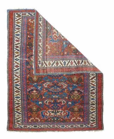 Antique Kuba Rug 4 0 x 5 6 