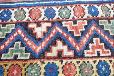 Antique Kurdish Kazak Rug 5 5 x 9 10 