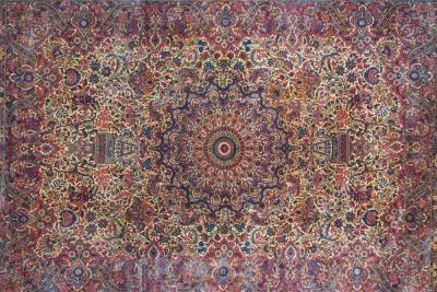 Antique Lavar Kerman Rug 11 7 x 15 6 