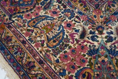 Antique Lavar Kerman Rug 11 7 x 15 6 