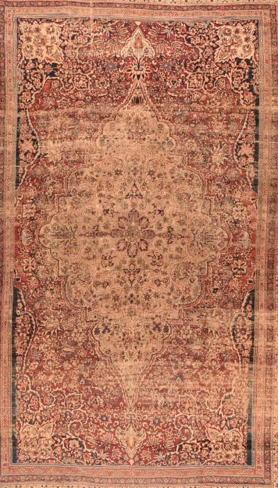 Antique Lavar Kerman Rug 122 x 1911