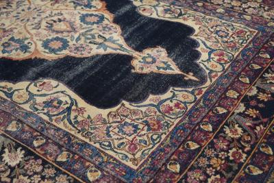 Antique Lavar Kerman Rug 4 8 x 7 8 