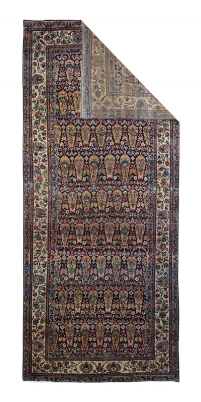 Antique Lavar Kerman Rug 6 2 x 14 6 