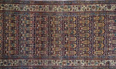 Antique Lavar Kerman Rug 6 2 x 14 6 