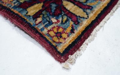 Antique Lavar Kerman Rug 6 2 x 14 6 