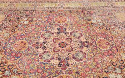 Antique Lavar Kerman Rug 8 9 x 11 9 