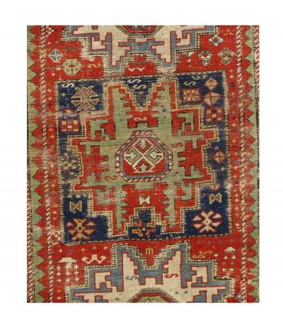 Antique Lezgi Rug 4 0 x 6 9 