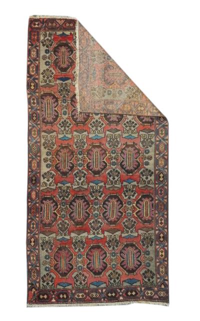 Antique Malayer Rug 3 2 x 6 3 