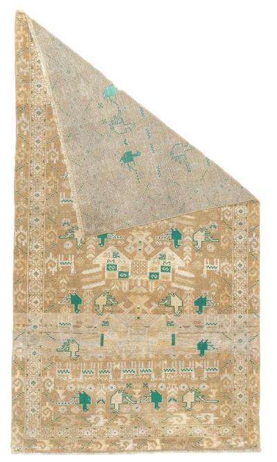 Antique Malayer Rug 3 5 x 6 1 