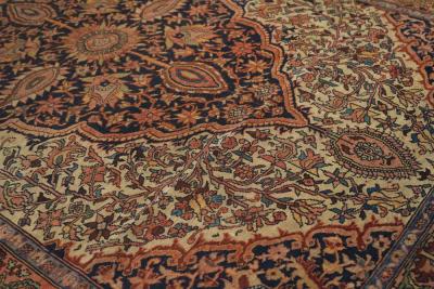Antique Malayer Rug 4 7 x 6 8 