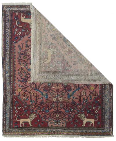Antique Malayer Rug 5 4 x 6 4 