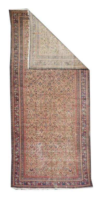 Antique Malayer Shabby Chic Rug 5 9 x 12 9 