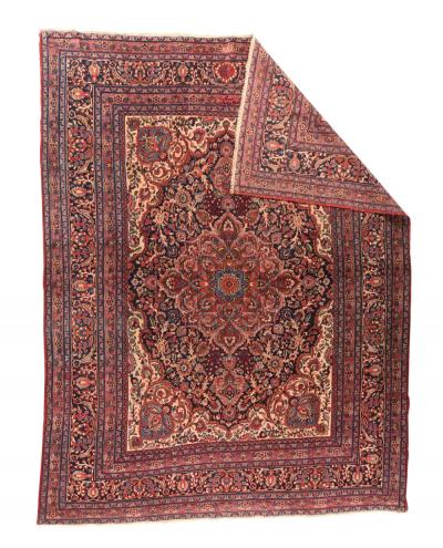 Antique Mashad Rug 8 7 x 11 3 