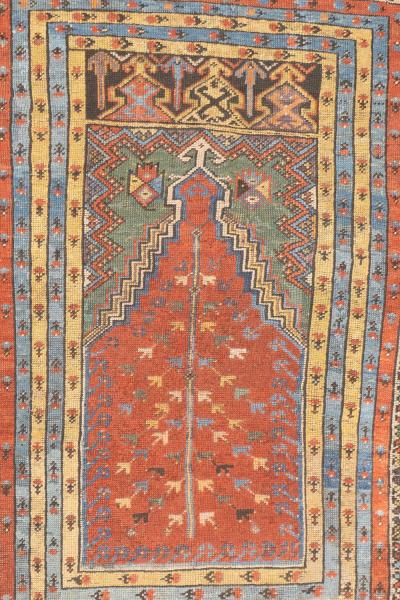 Antique Merkur mujar kirshehir Rug 38 x 410 
