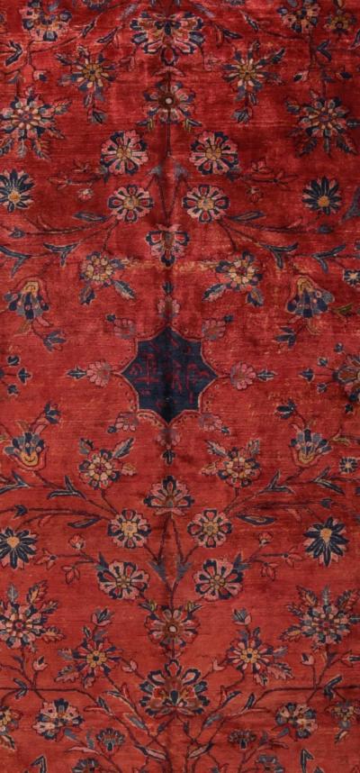 Antique Mohajeran Sarouk Rug 11 0 x 17 10 