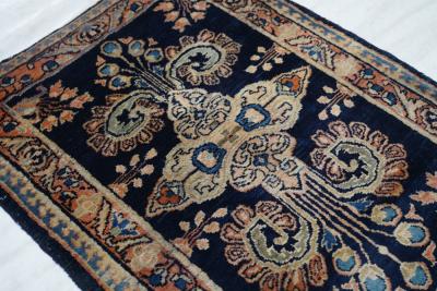 Antique Mohajeran Sarouk Rug 19 x 25