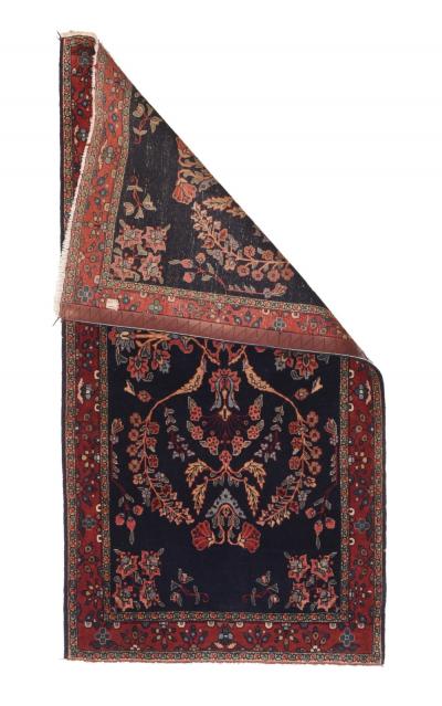 Antique Mohajeran Sarouk Rug 2 5 x 4 9 