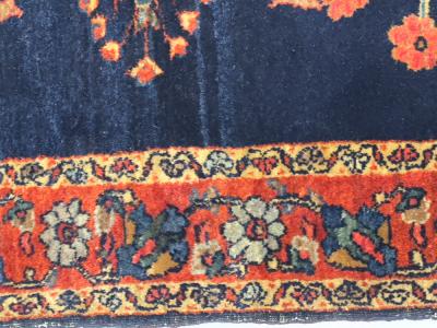 Antique Mohajeran Sarouk Rug 34 x 411 