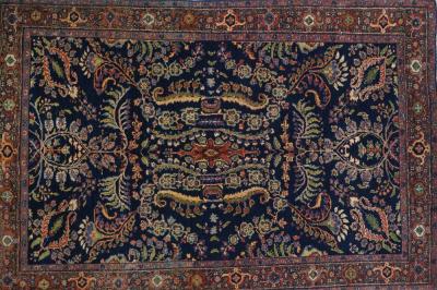 Antique Mohajeran Sarouk Rug 4 5 x 6 8 