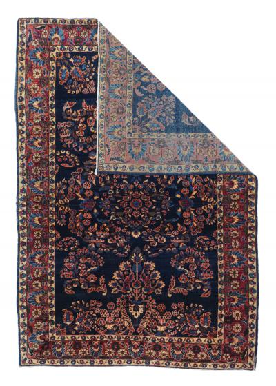 Antique Mohajeran Sarouk Rug 42 x 62 