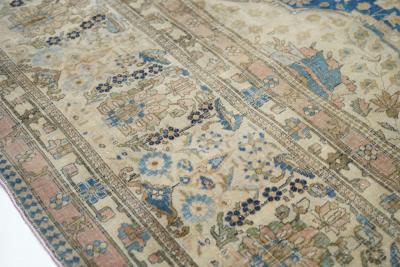 Antique Mohtasham Kashan Rug 10 0 x 13 0 