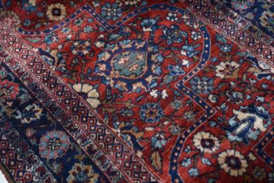 Antique Mohtasham Kashan Rug 13 3 x 20 4 