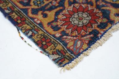 Antique Mohtasham Kashan Rug 4 0 x 6 2 